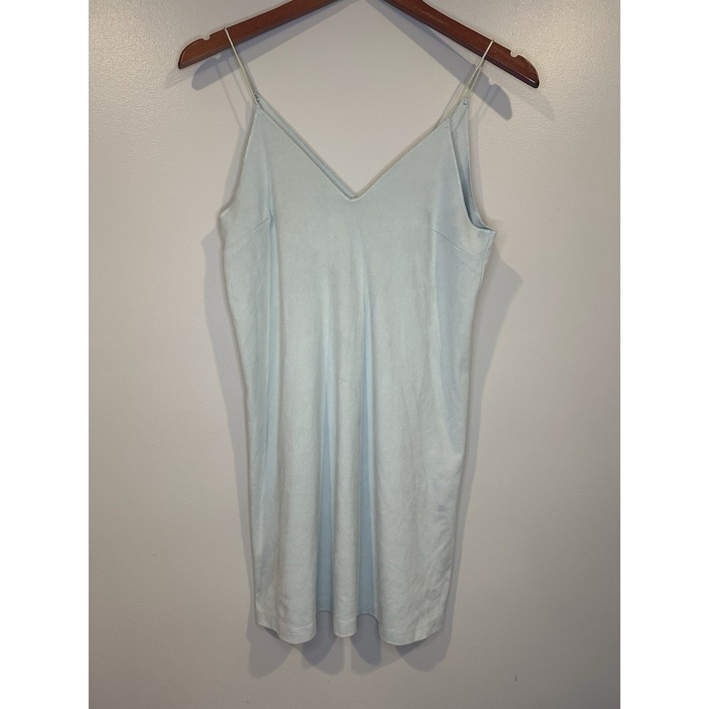 Forever 21 Womens Faux Suede Mini Dress Small Y2K Bodycon Party Club Night